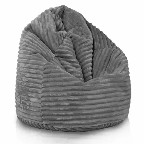 Sedacie vaky a kocky Sedací vak Bag Sako XL stripe TiaHome - sivá