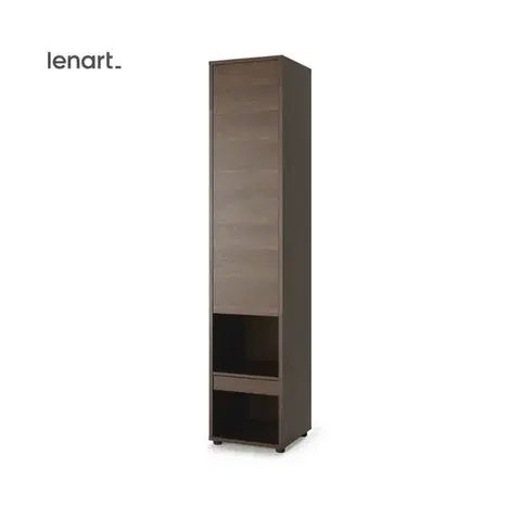 Šatníkové skrine Dig-net nábytok Skrinka Lenart BED CONCEPT BC-07 | dub dunin