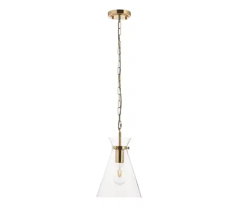 Svietidlá Endon 112859 - Luster na reťazi HARLOW 1xE27/10W/230V mosadz 112859