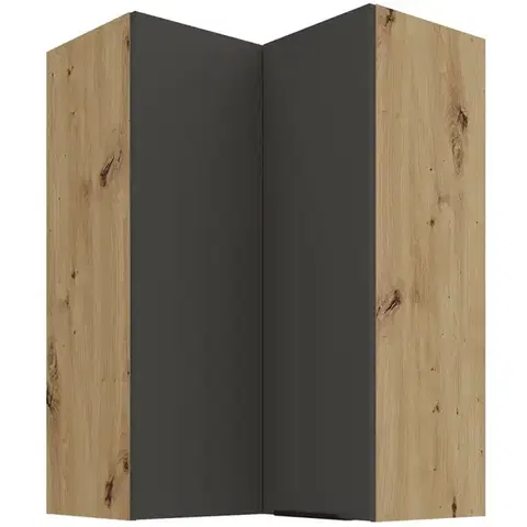 Kuchynské skrinky visiace Kuchynská skrinka Aria-GR/AR anti fingerprint 60X60 GN-90 2F (90°)