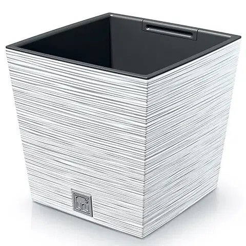Kvetináče a truhlíky NABBI DFS300 plastový kvetináč 29,5 cm biela