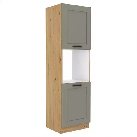 Kuchynské skrinky stojace Kuchynská skrinka Luna claygrey/artisan 60DP-210 2F