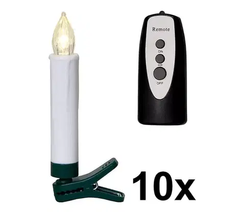 Vianočné dekorácie Eglo 410003 -SADA 10x LED Osvetlenie na vianočný stromček 1xLED/0,06W/1xAA IP44 +DO 410003