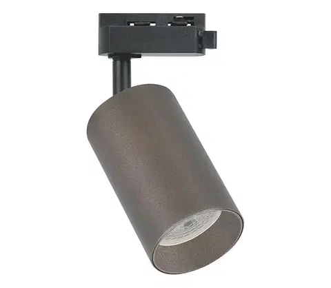 Svietidlá  Bodové svietidlo pre 1-fázový lištový systém PIPE 1xGU10/10W/230V hnedé ML2335