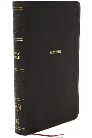 Náboženstvo NKJV Giant Print End-of-Verse Reference Bible, Black Leathersoft, Red Letter, Comfort Print - Thomas Nelson