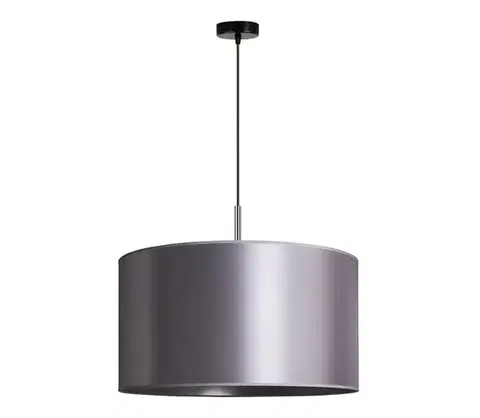Svietidlá  - Luster na lanku CANNES 1xE27/15W/230V pr. 45 cm strieborná 602495