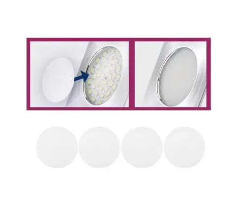 Lampy Briloner 7224-040 - SADA 4x Difúzor pre podhľadové svietidlá pr. 69 mm 7224-040
