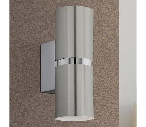 Svietidlá Eglo 96261 - LED Nástenné svietidlo PASSA 2xGU10/3.3W/230V guľaté 96261