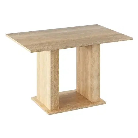 Jedálenské stoly KONDELA Bistro jedálenský stôl 119x79 cm dub sonoma