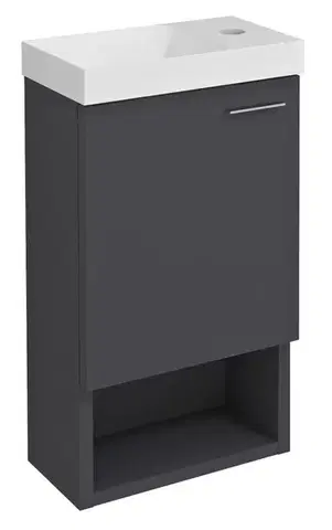 Kúpeľňový nábytok SAPHO - LATUS XI umývadlová skrinka 30x53x16,5cm, antracitový mat LT711-3434