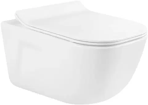 Záchody MEXEN/S - MARGO závesná WC misa vrátane sedátka s slow-slim, duroplast, biela 30420800