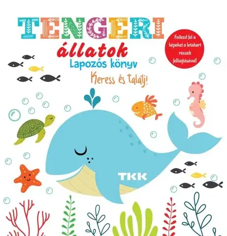 Leporelá, krabičky, puzzle knihy Tengeri állatok - Keress és találj!