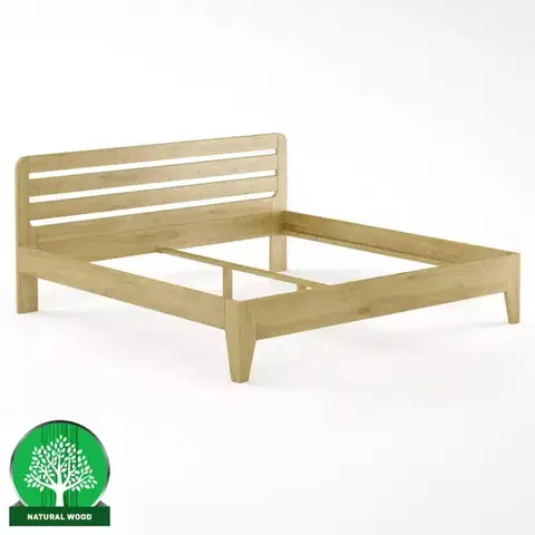 Drevené postele Posteľ buková LK189–180x200 rustikal