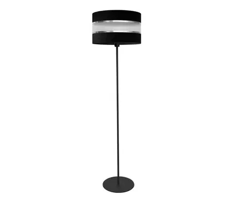 Lampy  Stojacia lampa HELEN 1xE27/15W/230V čierna S-0803/1 BK+SL+MAT