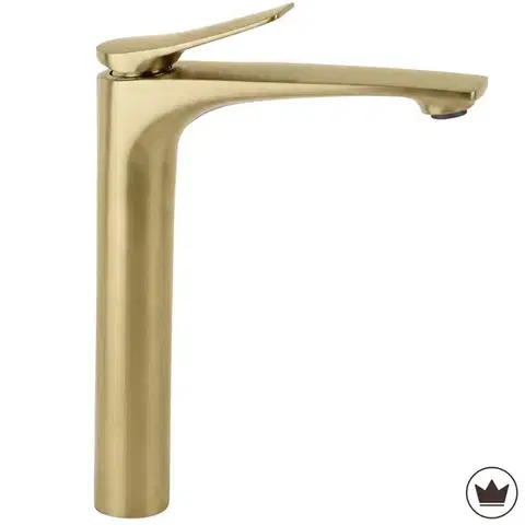 Kúpeľňové batérie REA - Umývadlová batéria PREMIUM Vision Brush Gold vysoká REA-B6731