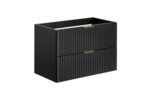 Skrinky do kúpeľne ArtCom Skrinka pod umývadlo ADEL Black 82-80 | 80 cm