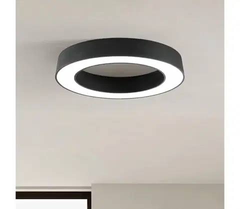 Svietidlá Ondaluce - LED stmievateľné stropné svietidlo GLOBUS LED/80W/230V pr. 100 cm čierna OTPL0007N