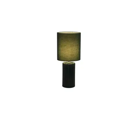 Lampy Searchlight EU22353GR - Stolná lampa GROOVE 1xE14/60W/230V zelená EU22353GR