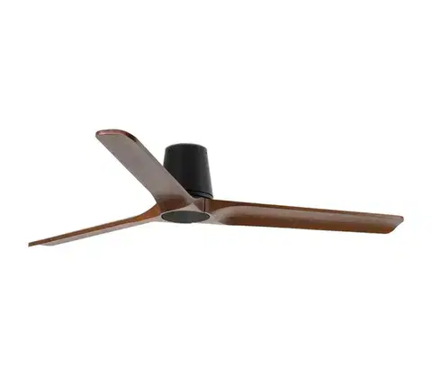 Ventilátory FARO Barcelona FARO 33839 - Stropný látor HEYWOOD TUB L borovica/čierny pr. 132 cm + DO 33839