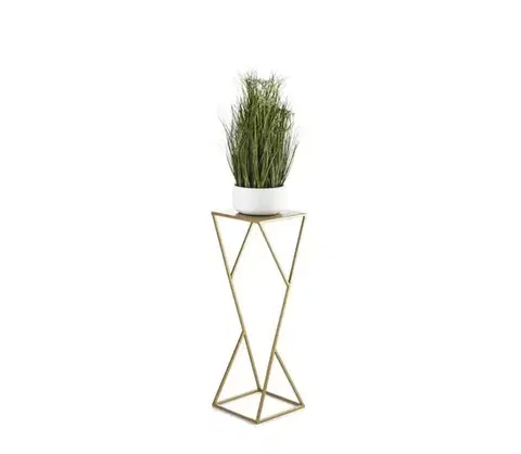 Stojany na kvetiny HowHomely Stojan na kvety LOFT 70x23,5 cm zlatá 10-1623-70-zloty