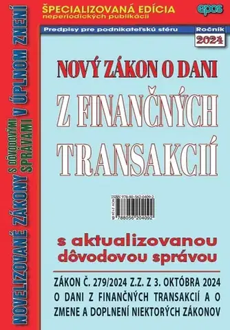 Zákony, zbierky zákonov Novelizovaný zákon o dani z príjmov 21/2024