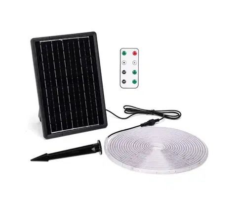 LED osvetlenie  B.V.  - LED Stmievateľný solárny pásik LED/10W/3,2V 10 m 6500K IP65 + DO B10201NK7