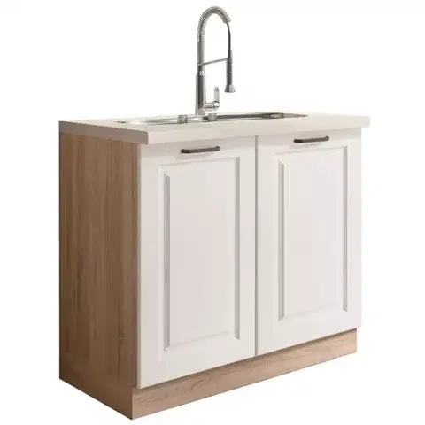 Kuchynské skrinky stojace Kuchynská skrinka Smart 13D Sonoma/biely Mat