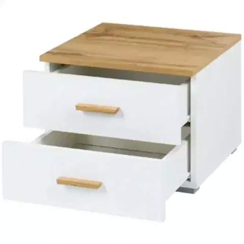 Nábytok do spálne Nočný stolík wood 23 x 2 biela/wotan