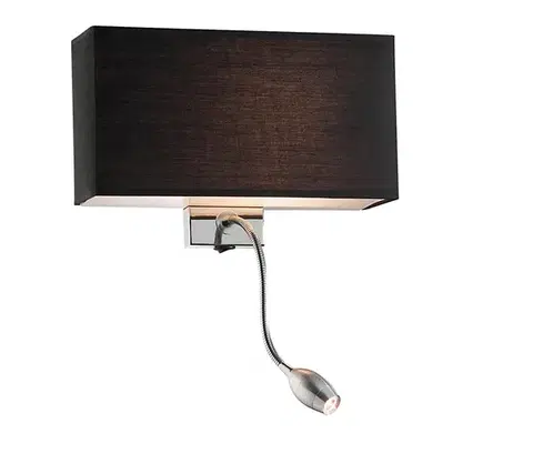 Svietidlá Ideal Lux - LED Nástenné svietidlo 1xE27/60W + 1xLED/1W