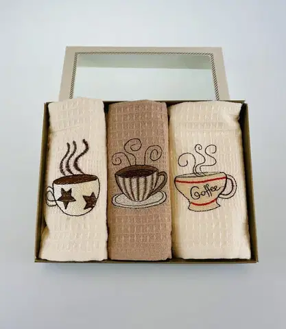 Utierky Utierky na riad vaflové coffe 40x60cm 3ks TiaHome