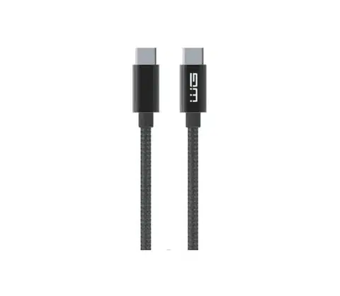 Predlžovacie káble Winner Group - USB kábel USB-C / USB-C 60W 20cm čierna WINKABCC20CM