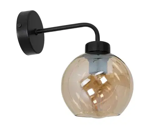 Svietidlá  Nástenné svietidlo SOFIA 1xE27/60W/230V hnedá MLP6572