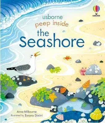 Leporelá, krabičky, puzzle knihy Peep Inside the Seashore - Anna Milbourne,Simona Dimitri