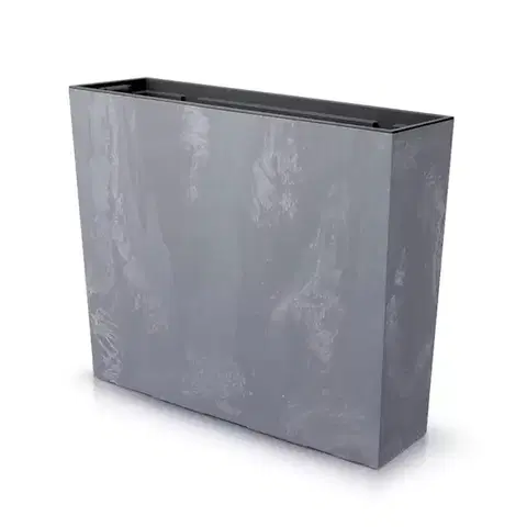 Kvetináče a truhlíky NABBI DUC600TE plastový kvetináč 60 cm tmavosivá