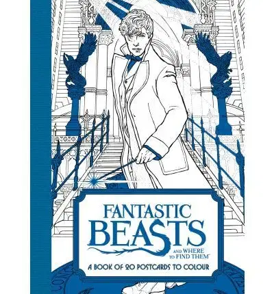 Maľovanky pre dospelých Fantastic Beasts and Where to Find Them: A Book of 20 Postcards to Colour