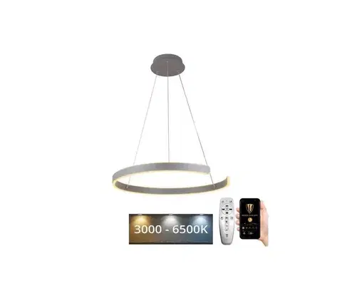 Svietidlá  LED Stmievateľný luster na lanku LED/70W/230V 3000-6500K + diaľkové ovládanie J4326/S