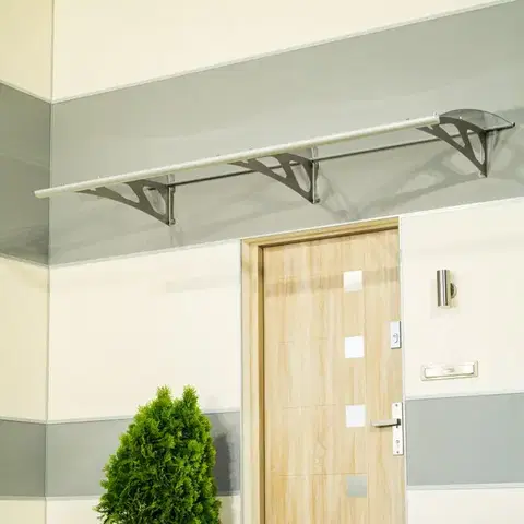 Vchodové prístrešky Strieška nad dvere BLUEMOON strieborná Lanitplast