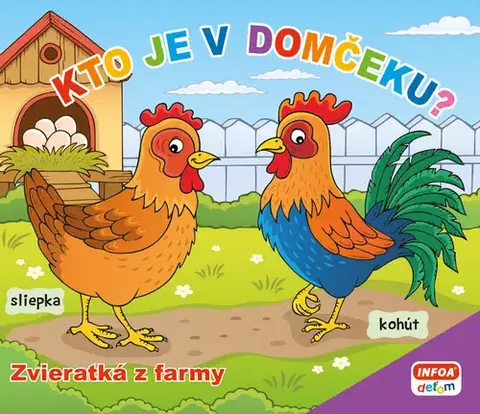 Leporelá, krabičky, puzzle knihy Kto je v domčeku? Zvieratká z farmy (SK vydanie)