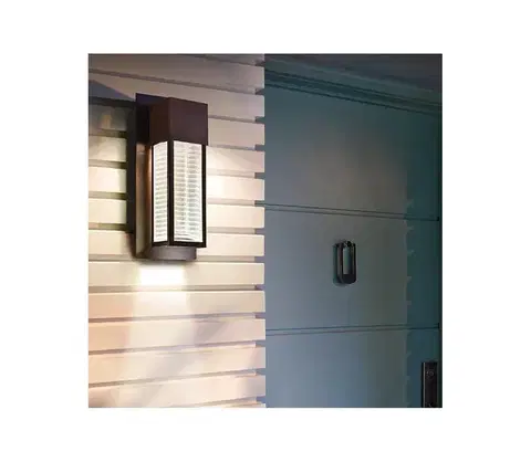 Svietidlá Elstead Kichler - LED Vonkajšie nástenné svietidlo SOREL 1xGU10/7W/230V IP44 hnedá KL-SOREL2-M-LED