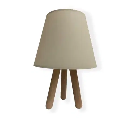Lampy  Stolná lampa WOOD 1xE27/60W/230V béžová 390FLH1701