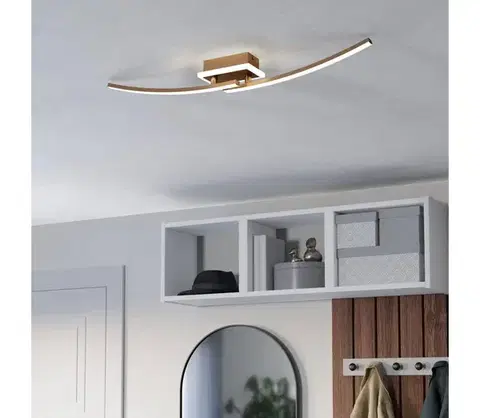 Svietidlá Eglo 901219 - LED Stropné svietidlo LUNGOLAGO LED/12W/230V 4000K medená 901219