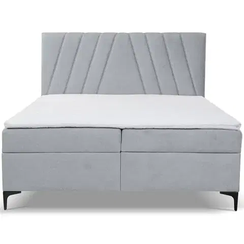 Dvojlôžkové postele Kontinentálna posteľ Capri 160x200 s topper Whisper 17