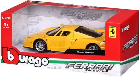 Autíčka a dopravné prostriedky BBurago Bburago 1:24 Ferrari Enzo Yellow
