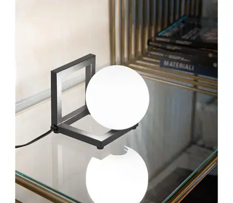 Lampy Ideal Lux - LED Stolná lampa ANGOLO 1xG9/3W/230V čierna 284316
