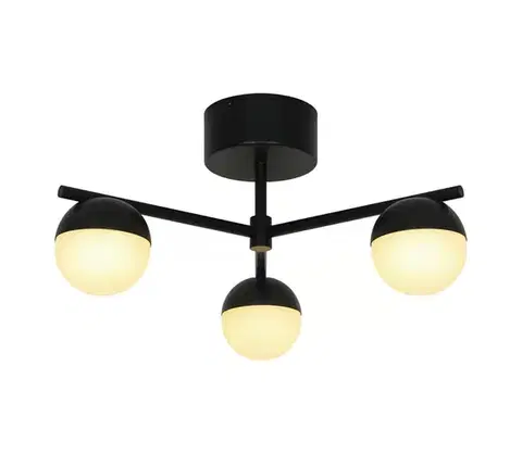 Svietidlá Nordlux - Prisadený luster CONTINA 3xG9/5W/230V čierna 2512096003