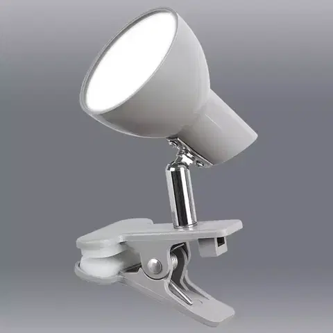 Lampy do spálne Lampa s klipom LED Noah 1480 šedá 5W LB