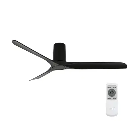 Ventilátory Lucci air 21610149 - Stropný látor LONDO čierna + diaľkové ovládanie 21610149