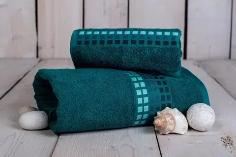 Uteráky Froté osuška deluxe Damian Tyrkysová 70x140cm TiaHome