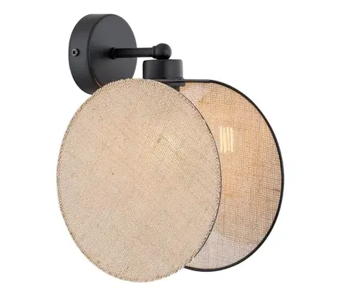 Svietidlá EMIBIG Nástenná lampa MOTIF 1xE14/10W/230V béžová 1328/K1