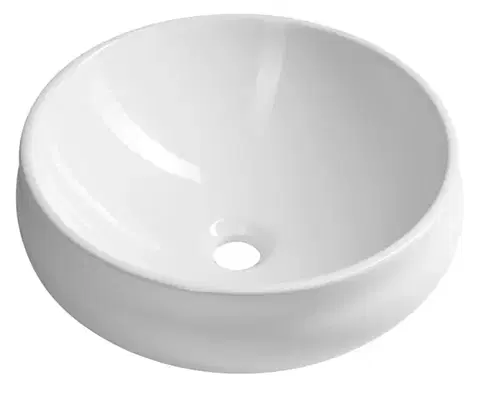 Umývadlá SAPHO - GORDO keramické umývadlo na dosku, priemer 40cm, biela GO140